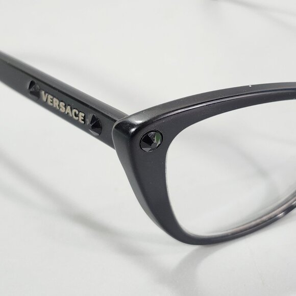 Versace Frames Only VE 3222-B Black Cat-eye Eyeglasses Retired GB1 54-16 140 - Picture 4 of 16